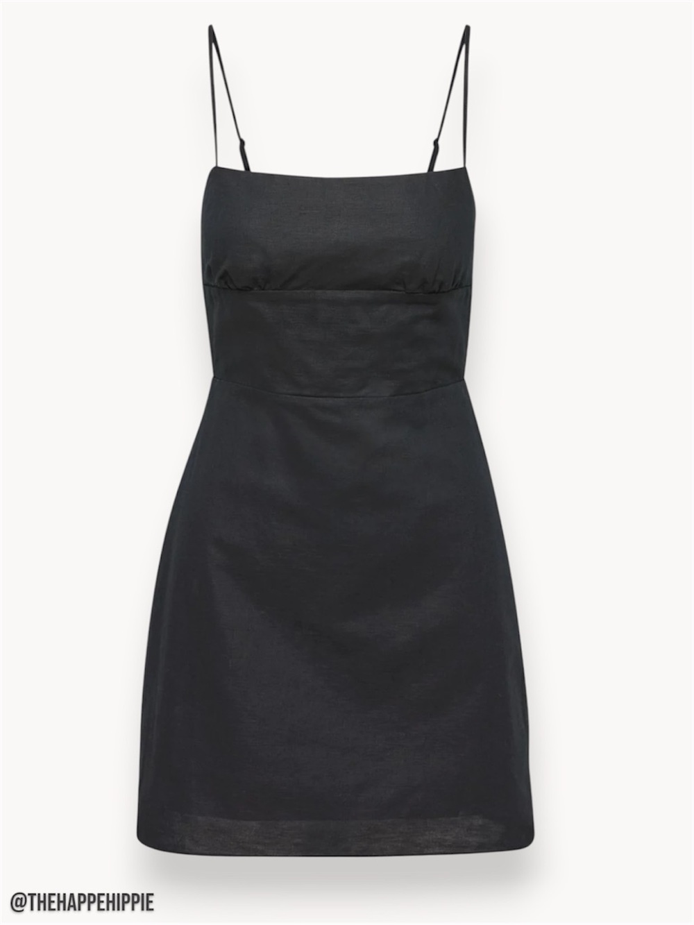 Aritzia Sunday Best Black Spaghetti-Strap Mini Dress